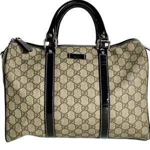 Gucci Beige and Brown GG Signature Satchel